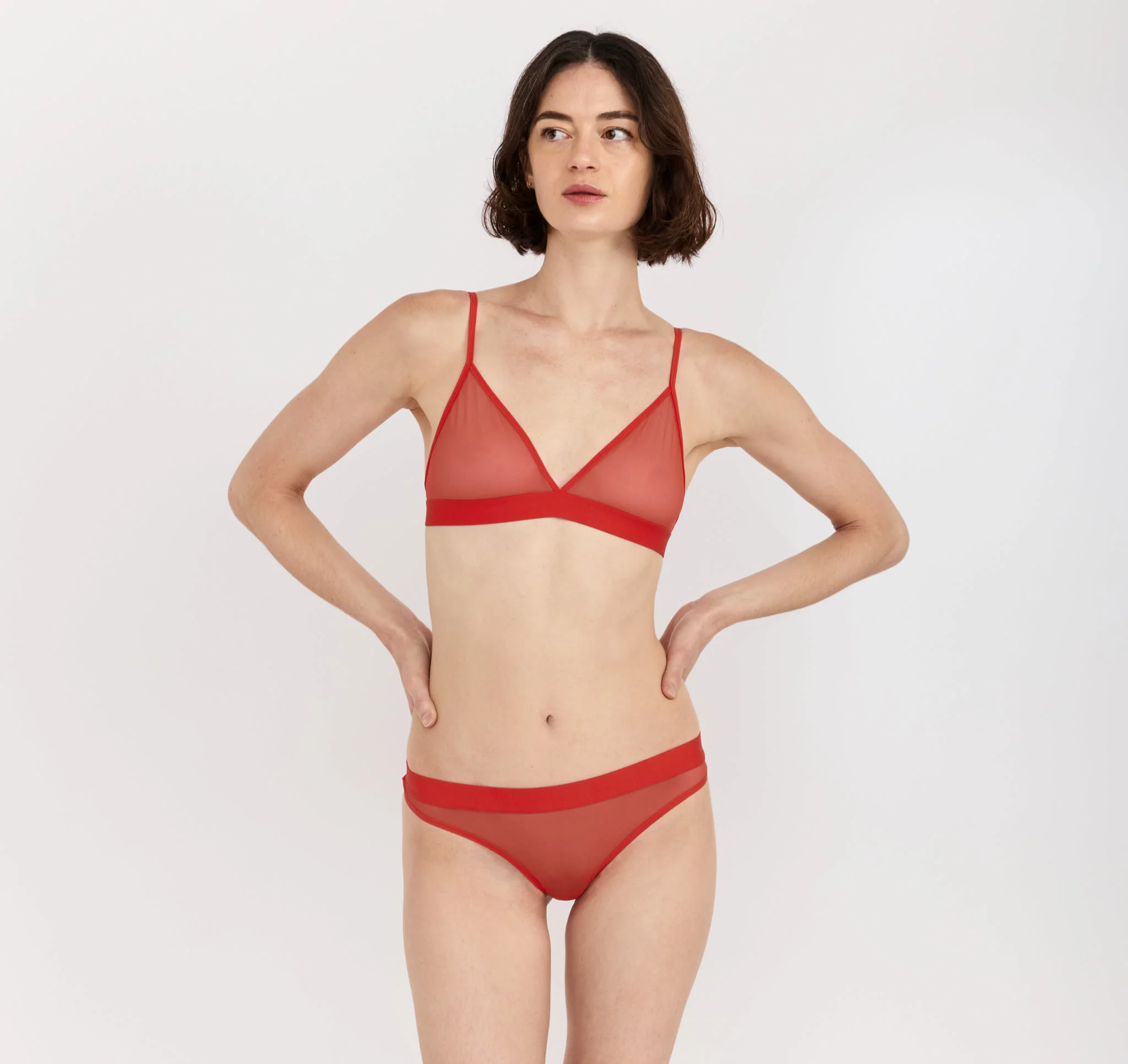 Mesh Triangle Bralette