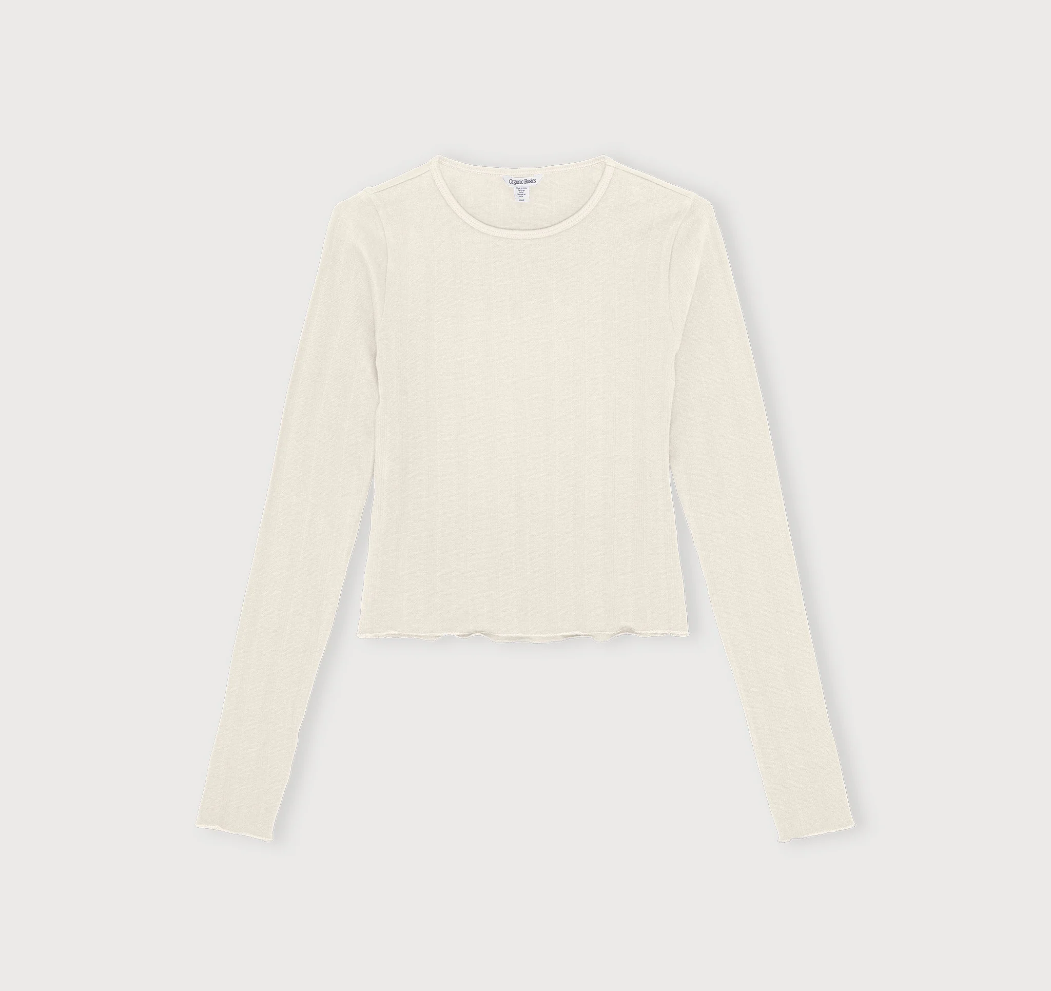 Pointelle Long Sleeve Tee