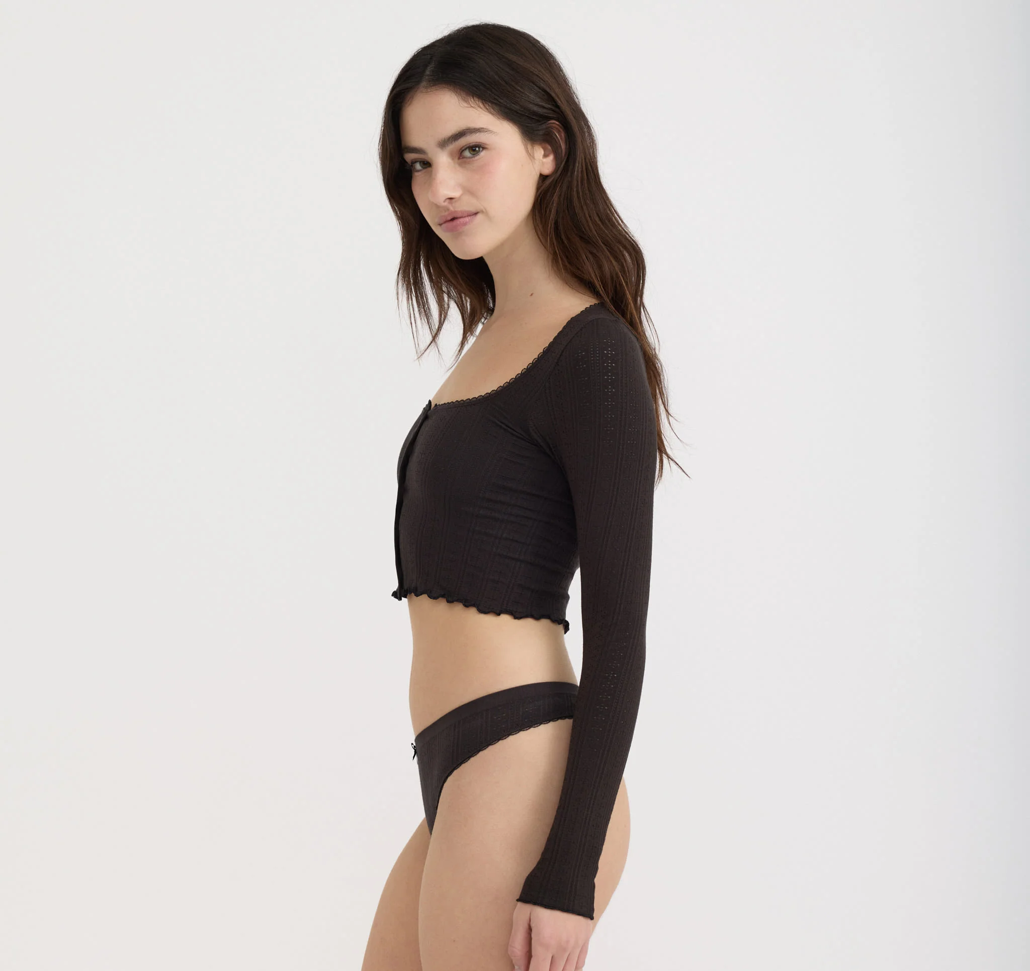 Pointelle Thong
